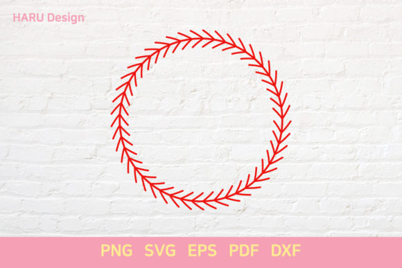 A Baseball Circle for Branding, Marketing & Decorative Graphics