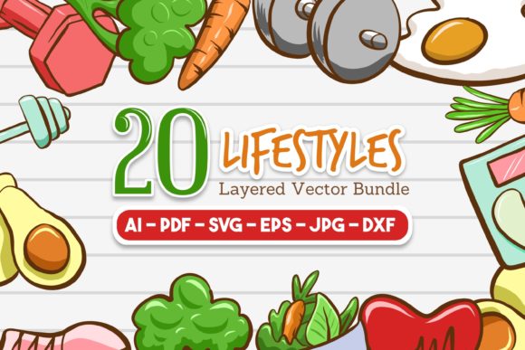 A Designer's Take on the Lifestyle SVG Vector Set