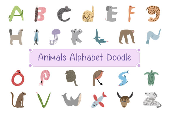 A Designer’s Review of the Animals Alphabet Doodle Graphics