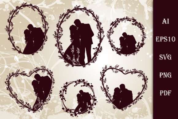 A Romantic Floral Frame Set for Artful Business Graphics