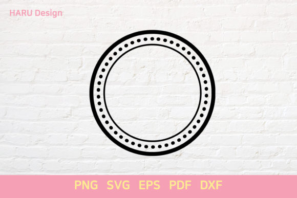 A Versatile Circle Dotted Line Graphic for Modern Branding