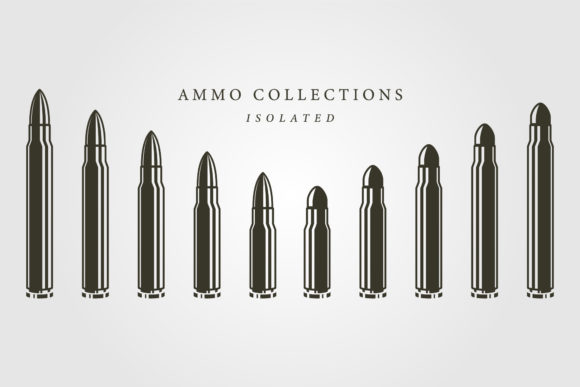 Bullets Vector Graphics for Tactical Craft Designs