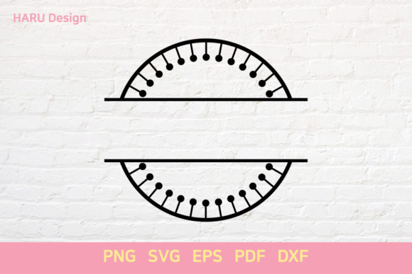 Circle Stitch Split: A Versatile Graphics Decorative Element