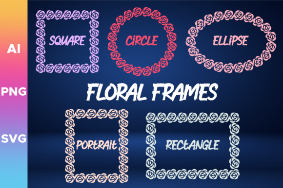 Floral Frames: Decorative Graphics for Professional Use