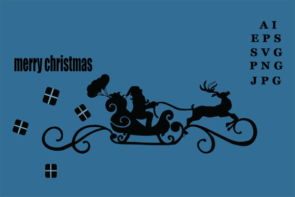 The Christmas Santa Silhouette: A Versatile Graphic Design Asset